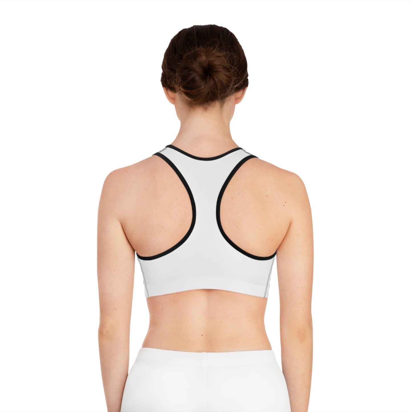 Sports Bra — "I Lift... So I Can Eat" Graphic Fitness Crop Top