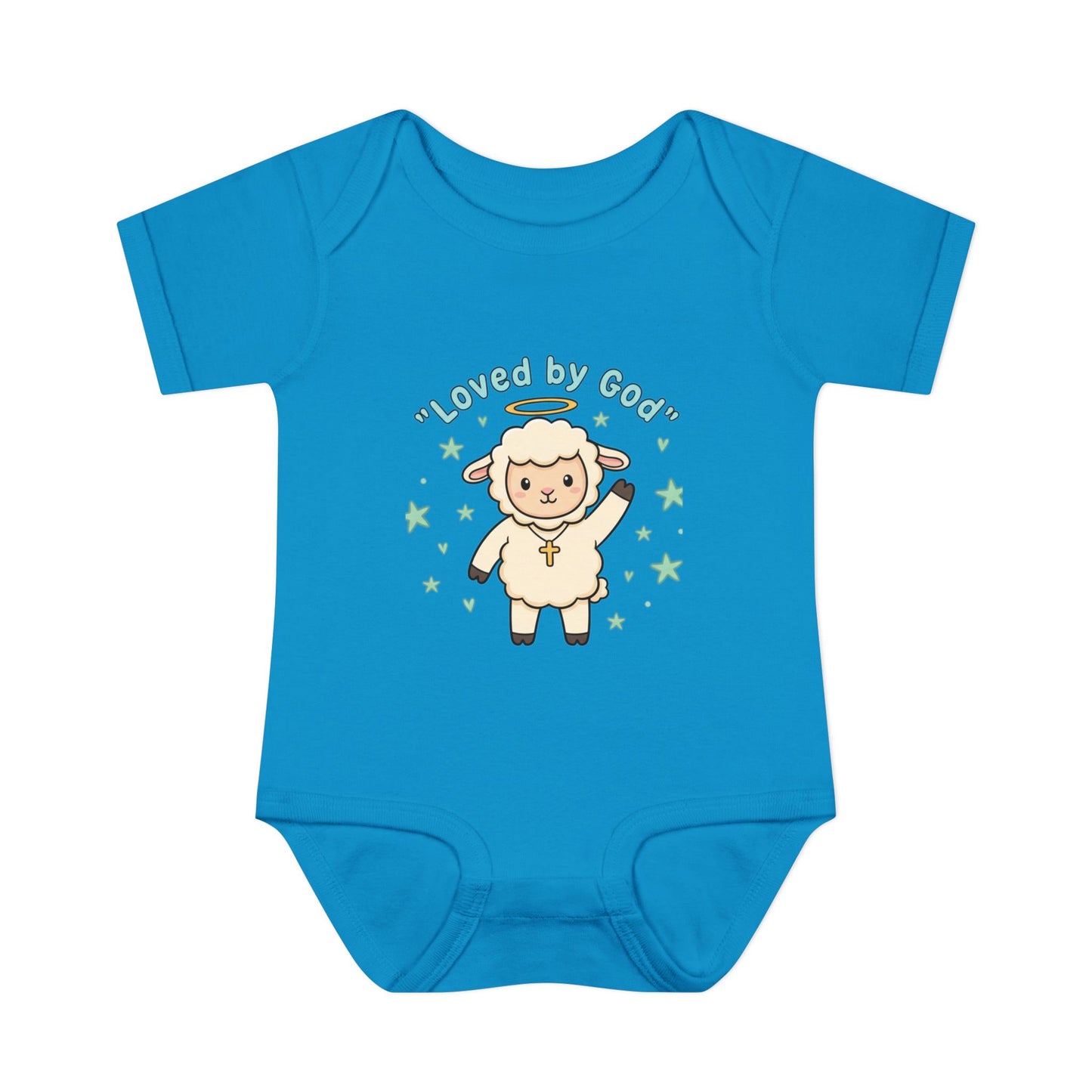Loved by God Lamb Infant Bodysuit