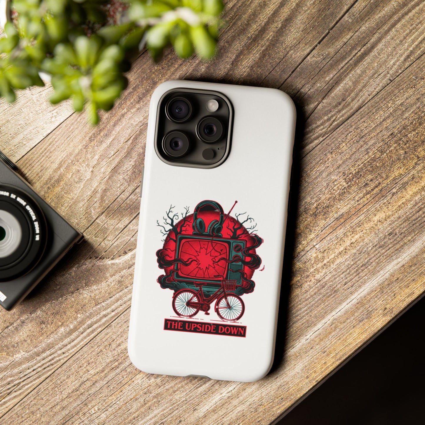 Phone Case — "The Upside Down" Retro Horror Scooter TV Design
