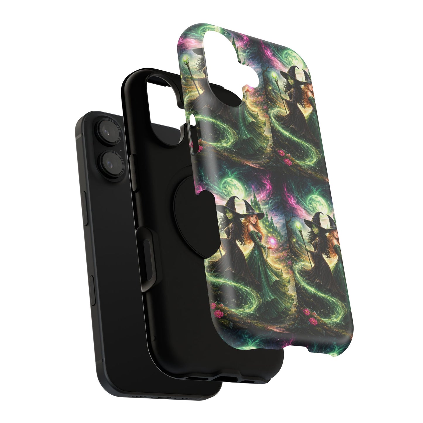 Witchy Moonlight Phone Case — Impact-Resistant Magical Witch Design