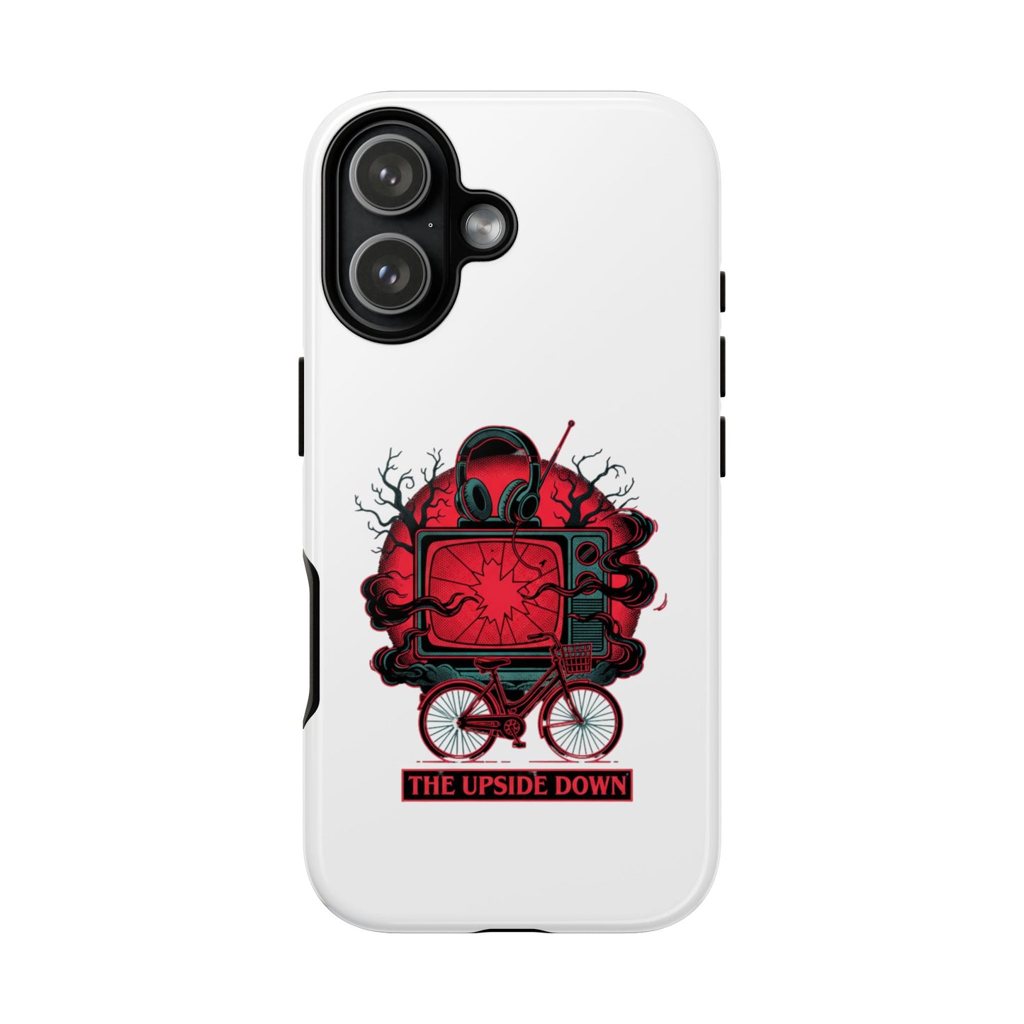 Phone Case — "The Upside Down" Retro Horror Scooter TV Design