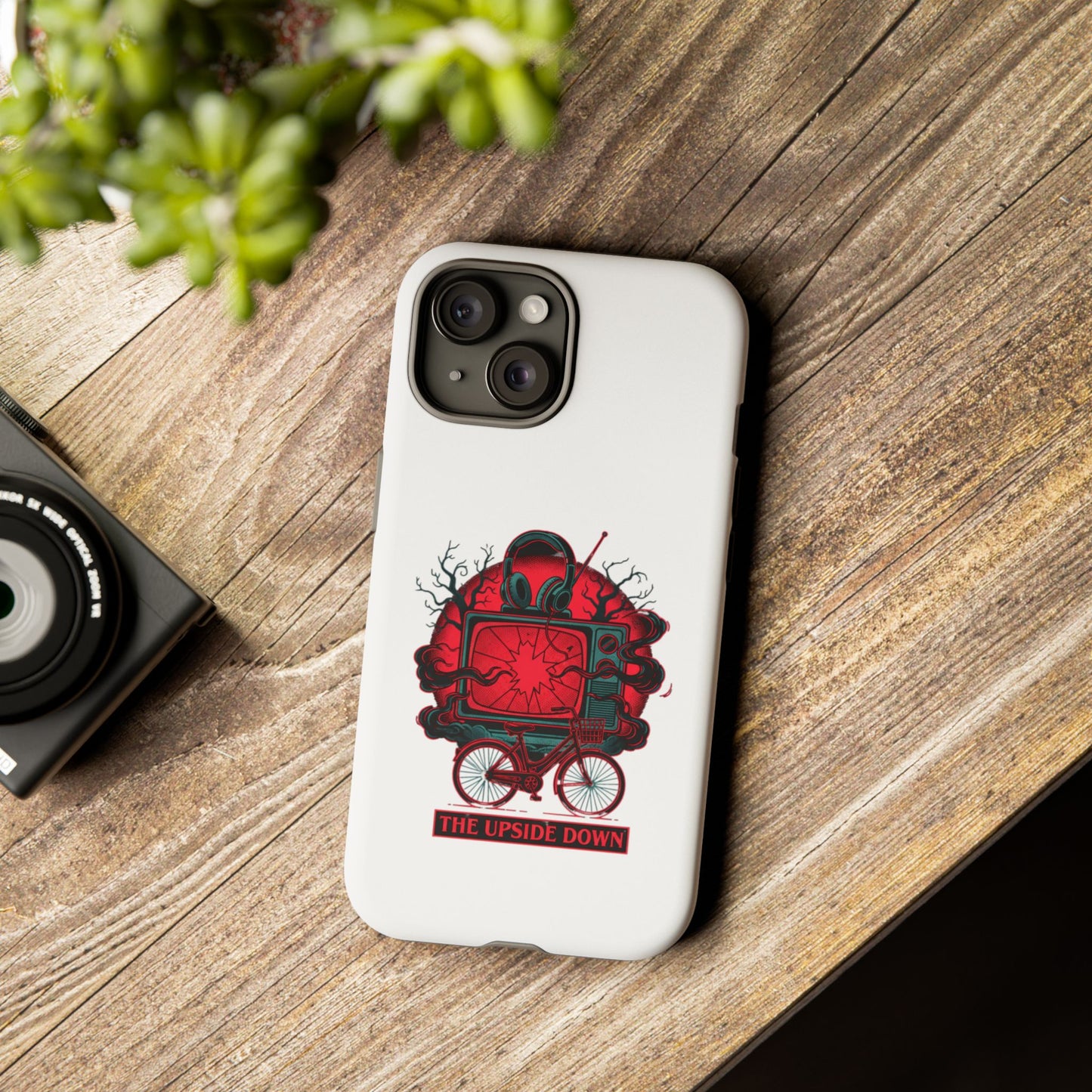 Phone Case — "The Upside Down" Retro Horror Scooter TV Design