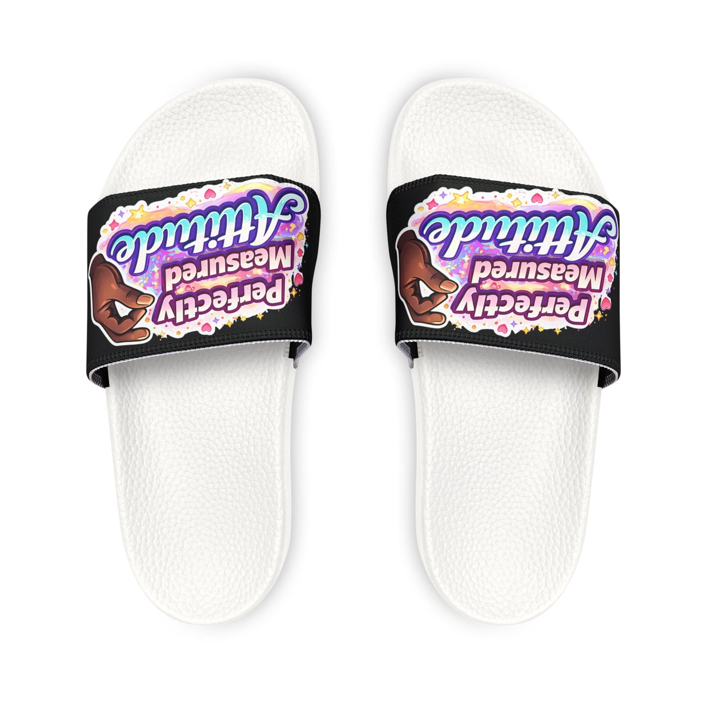 Women's Slide Sandals — "Perfectly Measured Attitude" Removable-Strap Slides