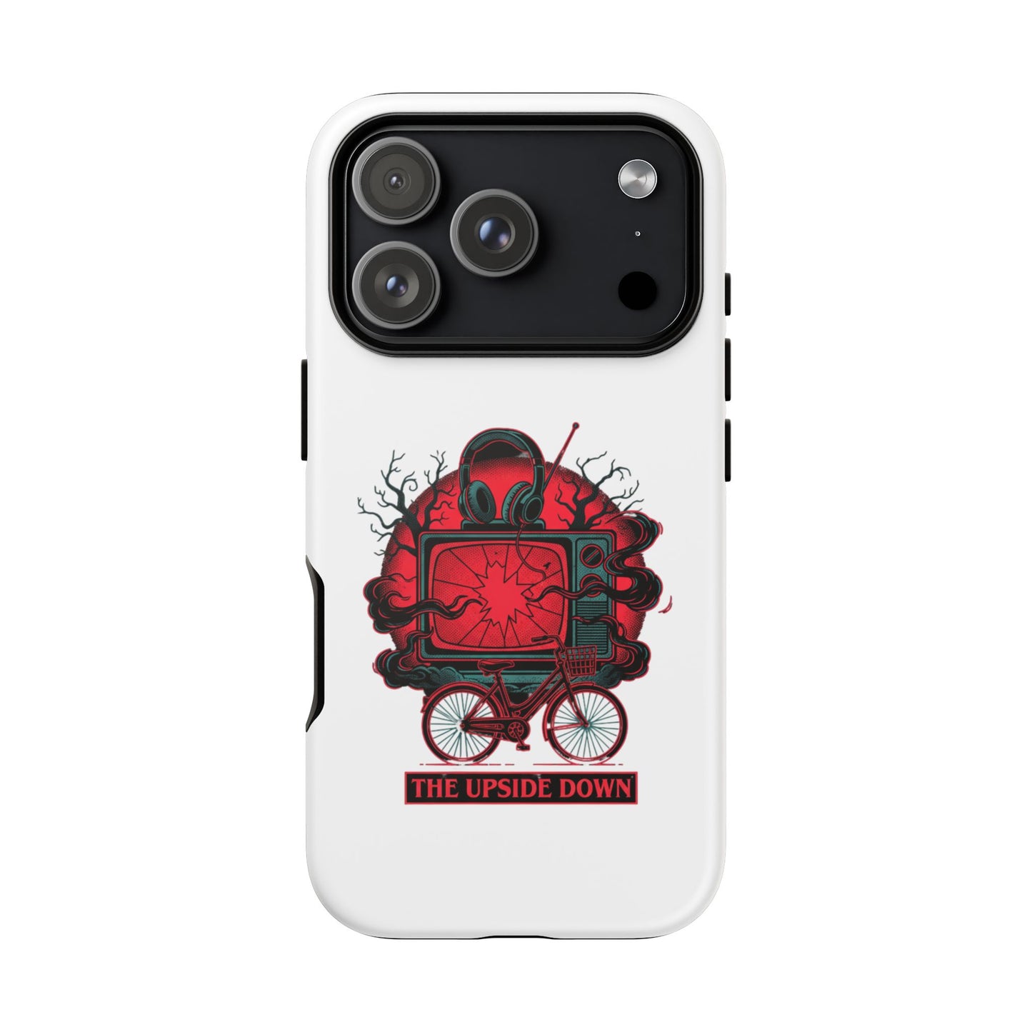 Phone Case — "The Upside Down" Retro Horror Scooter TV Design