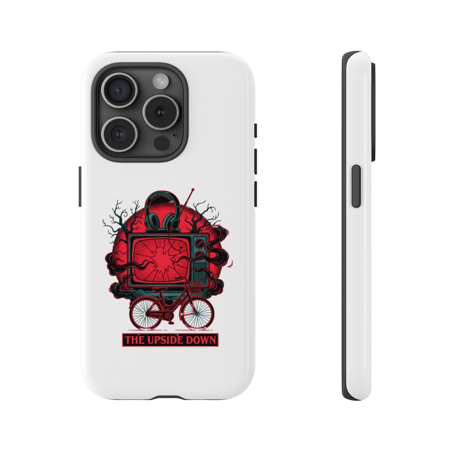 Phone Case — "The Upside Down" Retro Horror Scooter TV Design
