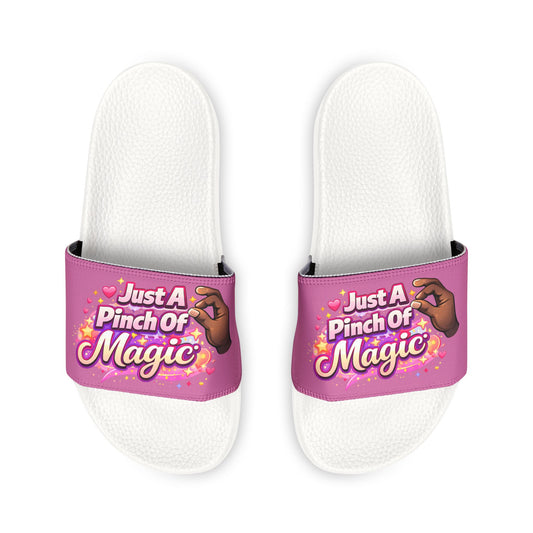 Women's Slide Sandals — "Just a Pinch of Magic" Removable-Strap Slides