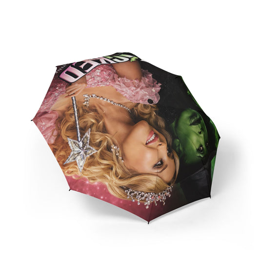 Wicked & Glinda Wizard Music Umbrella — Foldable Semi‑Automatic Rain Umbrella