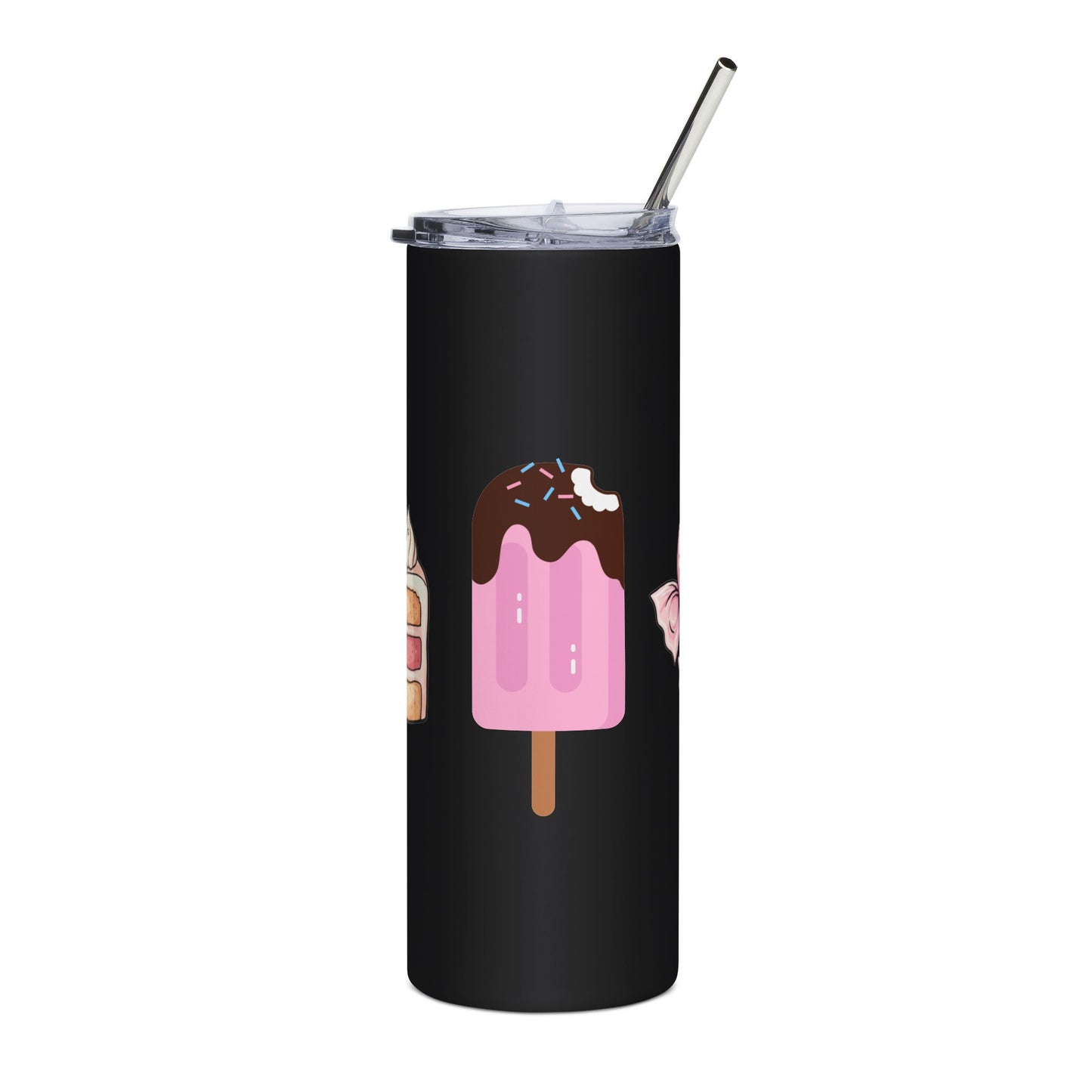 20oz Dessert Stainless Steel Tumbler — Cute Ice Cream & Cake Travel Cup
