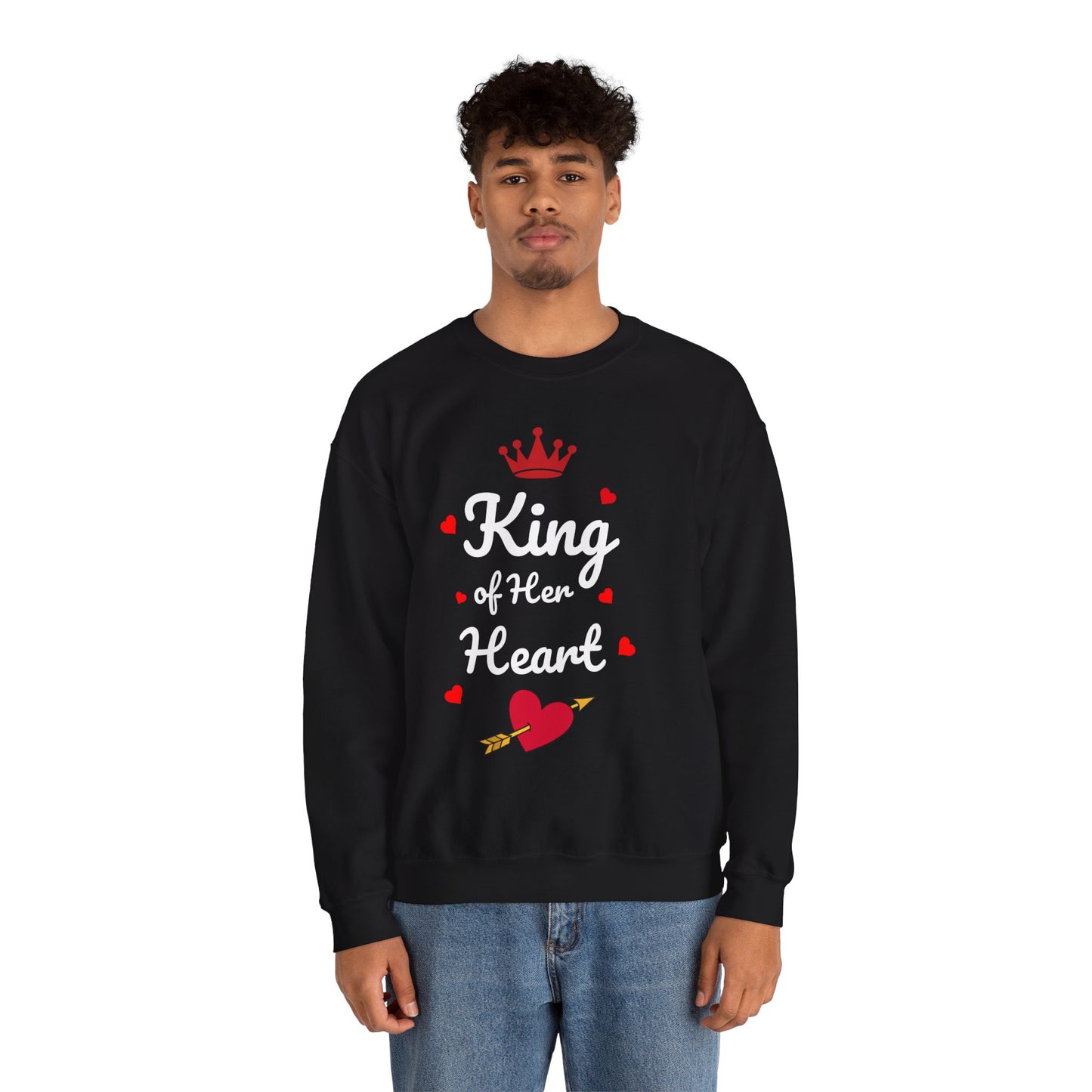 King of Her Heart Crewneck Sweatshirt