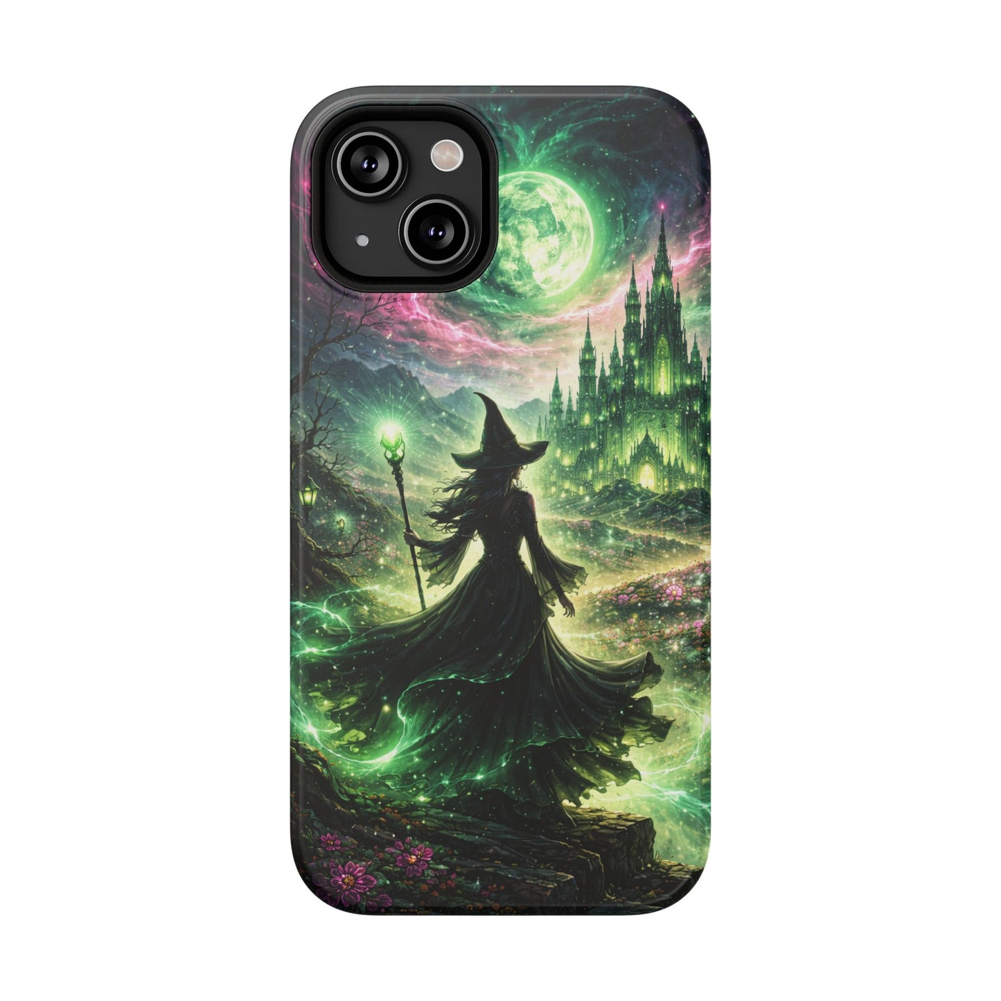 Witchy Moonlight Phone Case — Impact-Resistant Magical Witch Design