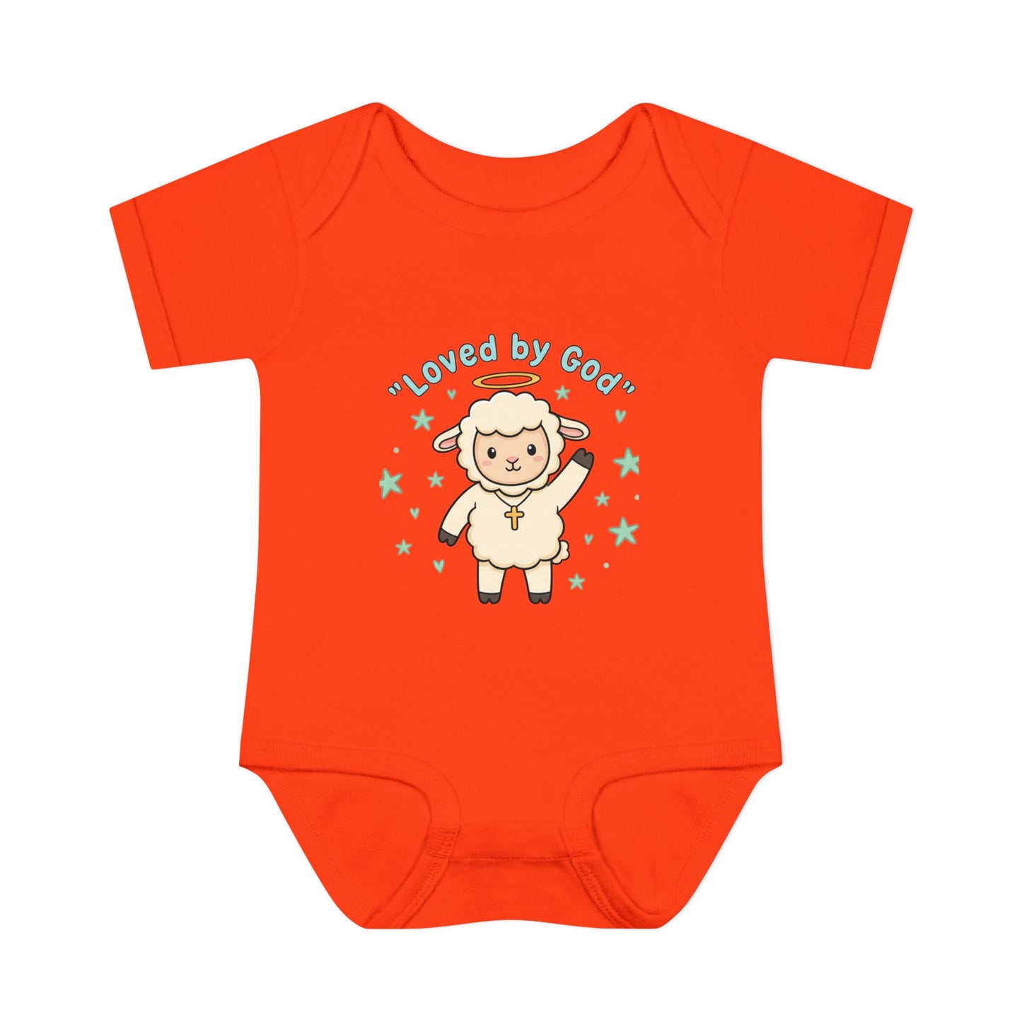 Loved by God Lamb Infant Bodysuit