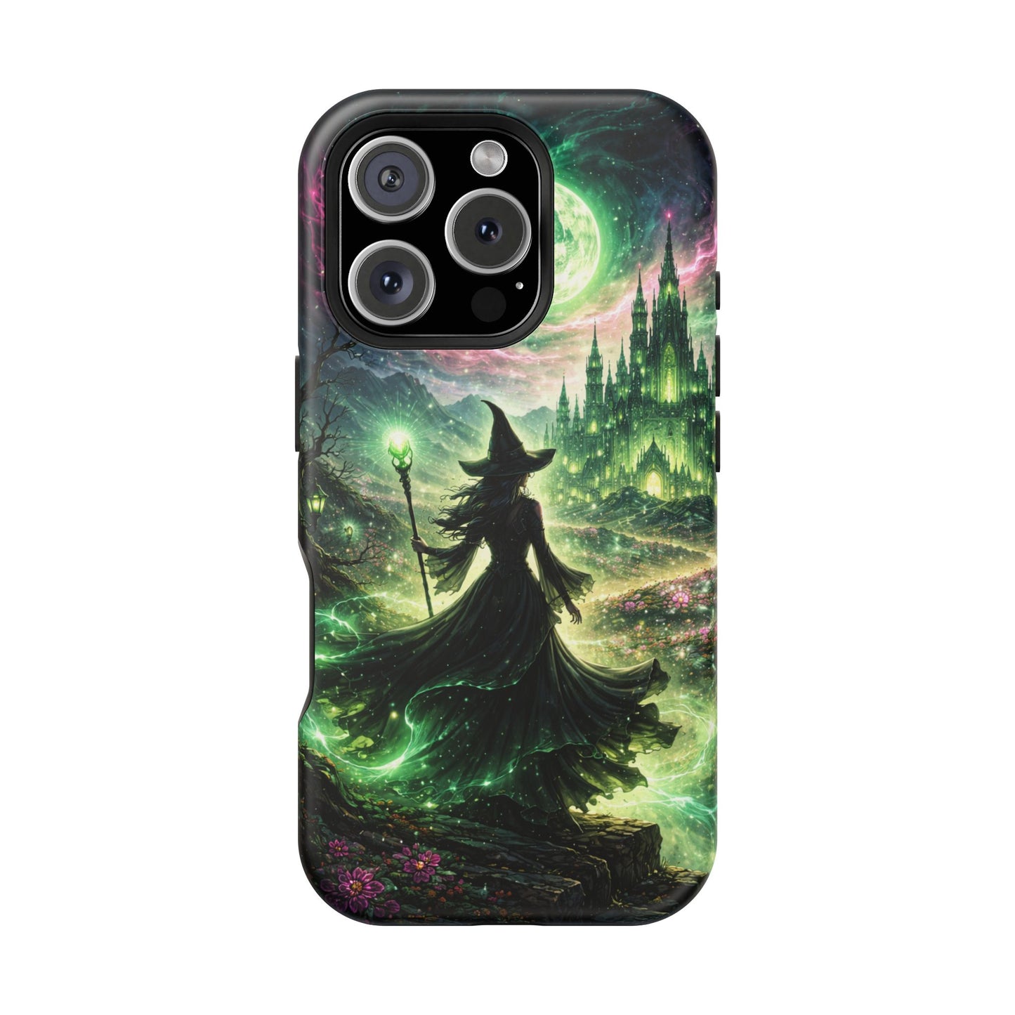 Witchy Moonlight Phone Case — Impact-Resistant Magical Witch Design