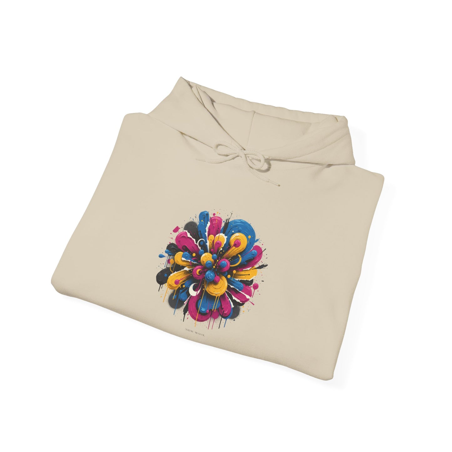 Painterly Abstract Floral Hoodie | Artsy Brushstroke Graphic