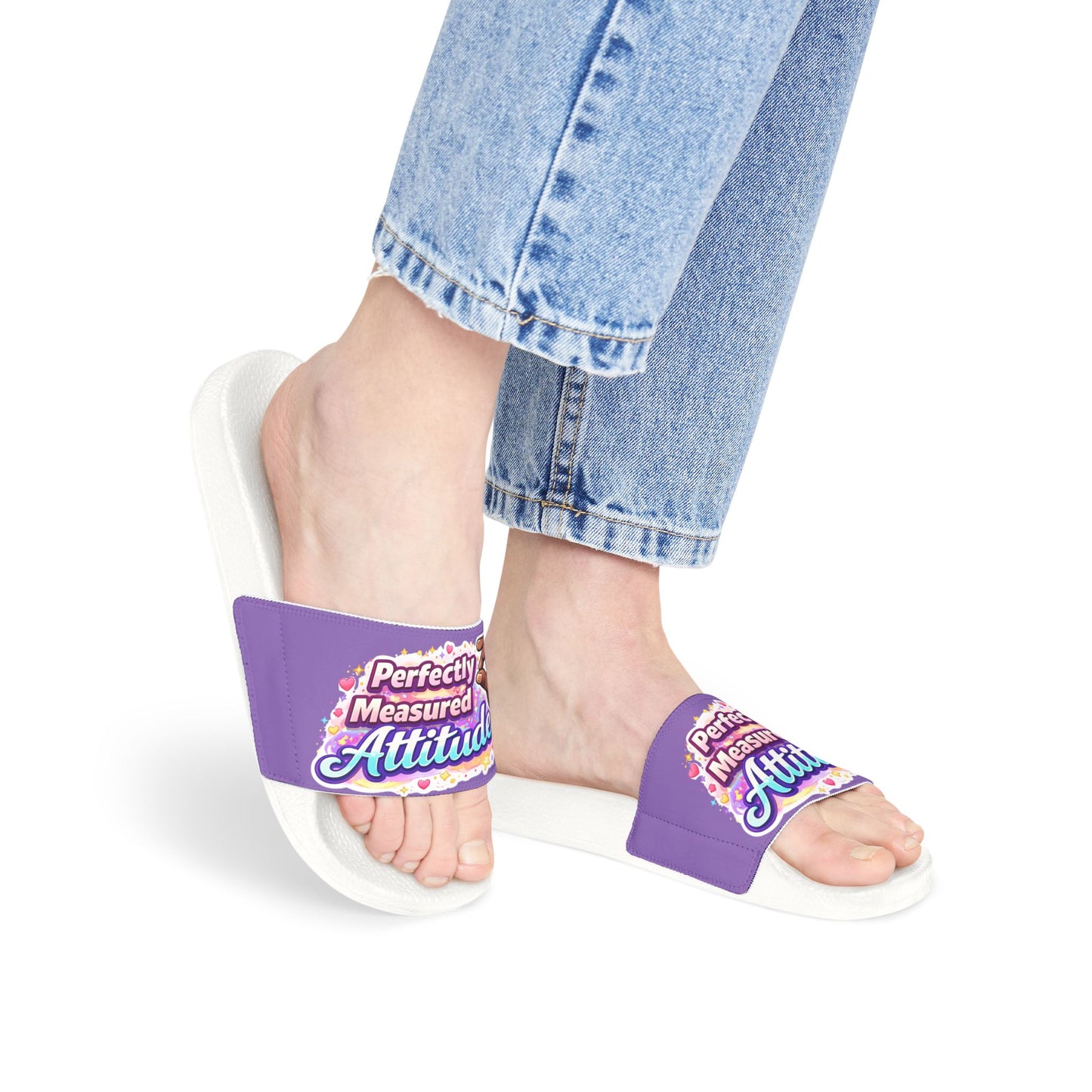 Women's Slide Sandals — "Perfectly Measured Attitude" Removable-Strap Slides