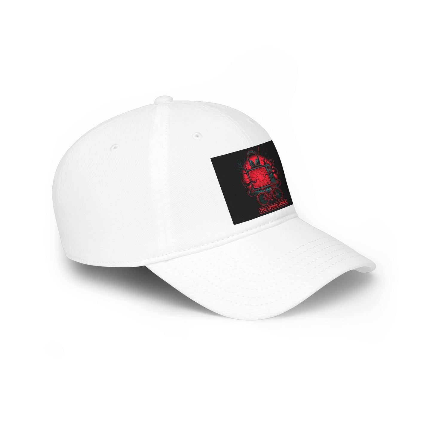 Retro Red TV Skull Cap – 'One More Round' Baseball Hat