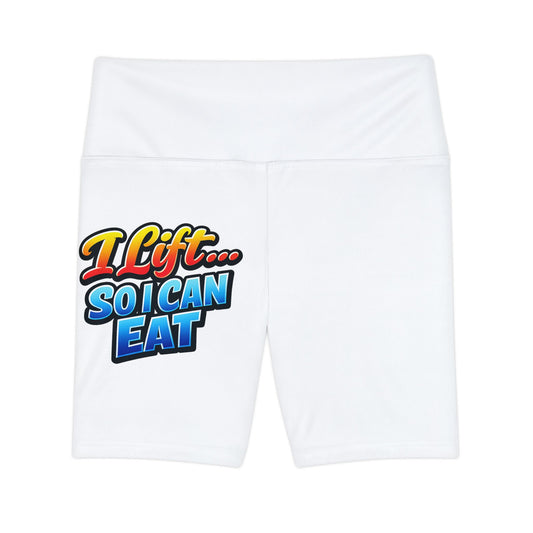 Copy of Workout Shorts — 'Went Now, Pizza Later' Graphic Activewear