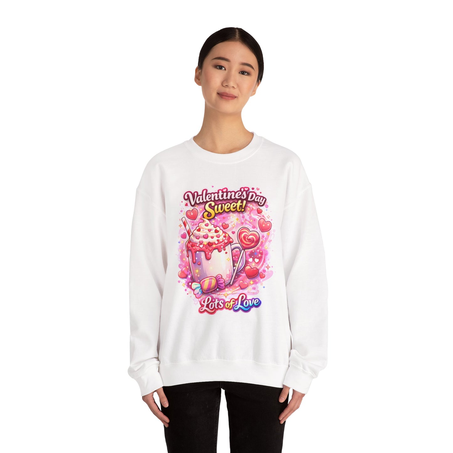 Valentines Day ‘Sweet Treats Themed’ Crewneck Sweatshirt