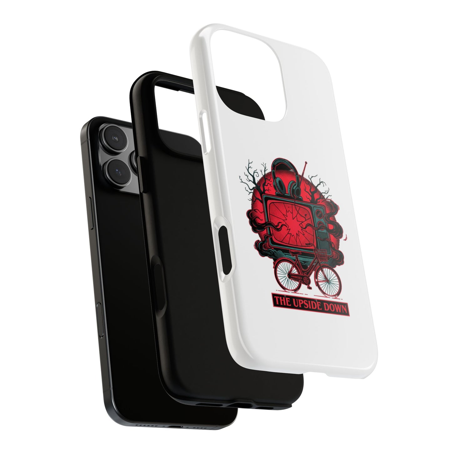 Phone Case — "The Upside Down" Retro Horror Scooter TV Design
