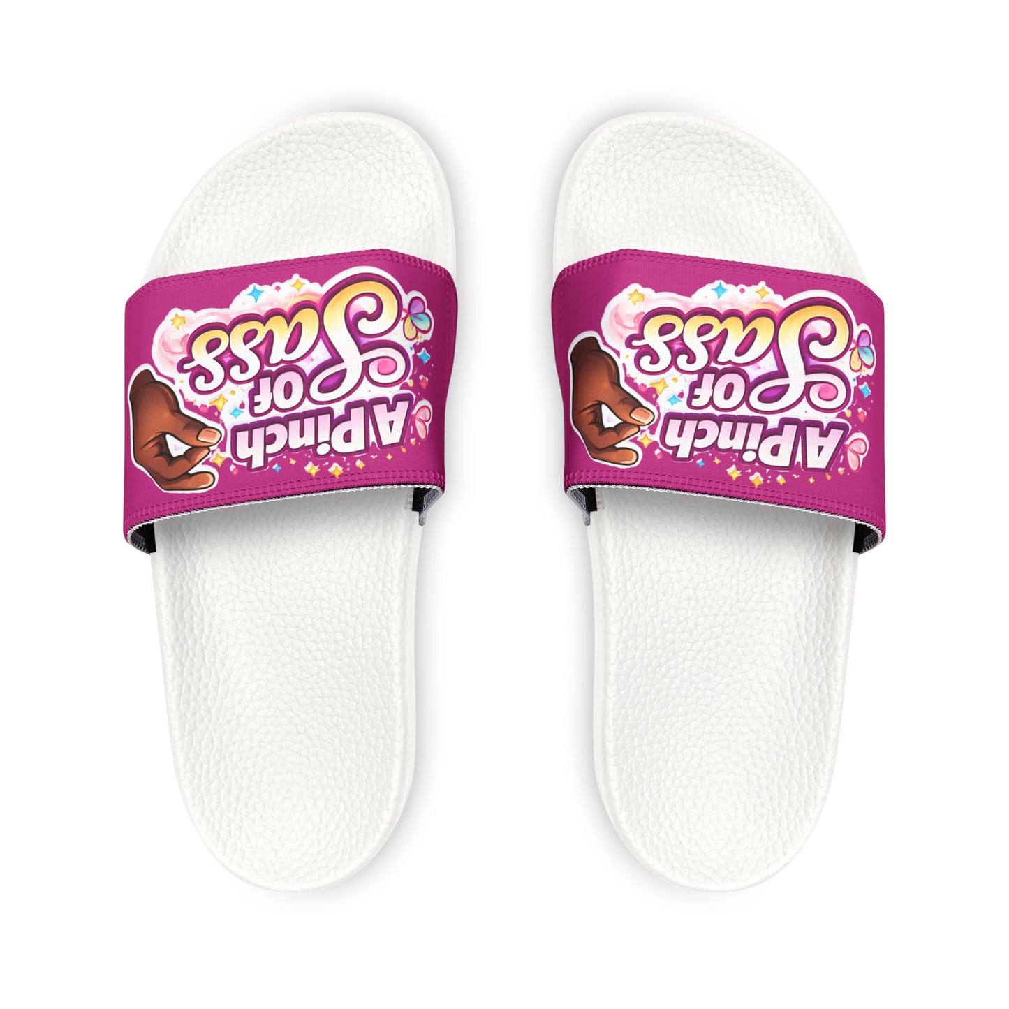 Women's Slide Sandals — "A Pinch Of Sass" Removable-Strap Slides