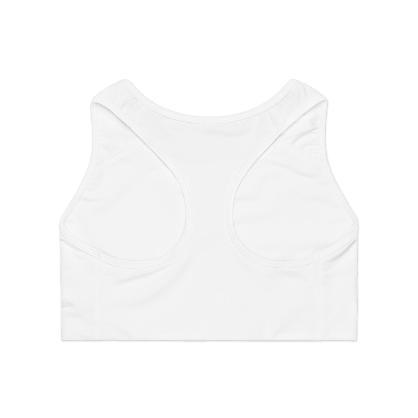 Sports Bra — "I Lift... So I Can Eat" Graphic Fitness Crop Top