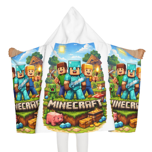 “Minecraft”Hooded Towel – Beach & Bath Wrap