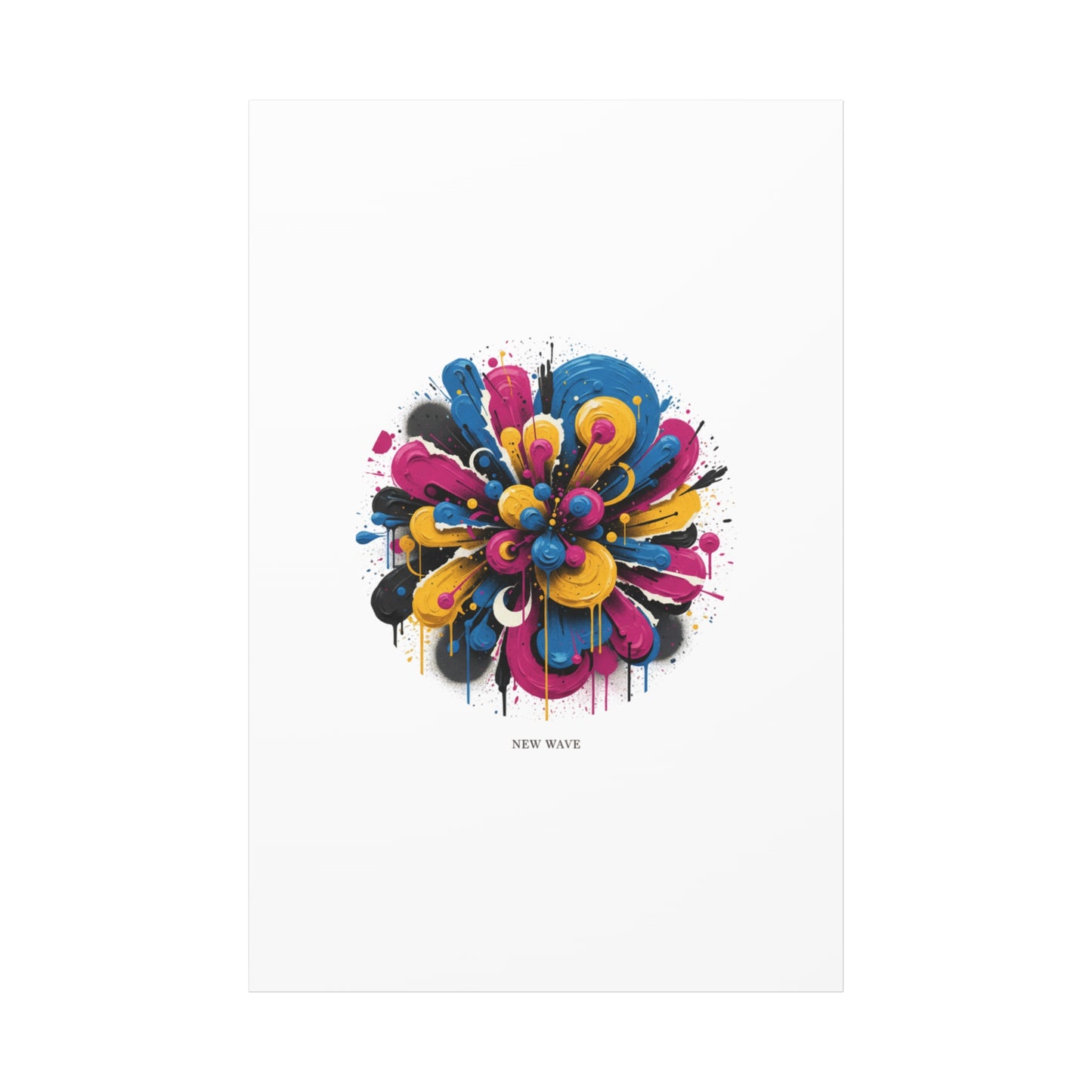 Painterly Abstract Floral Canvas, Matte Stretched Wall Art | Craft Maximalism
