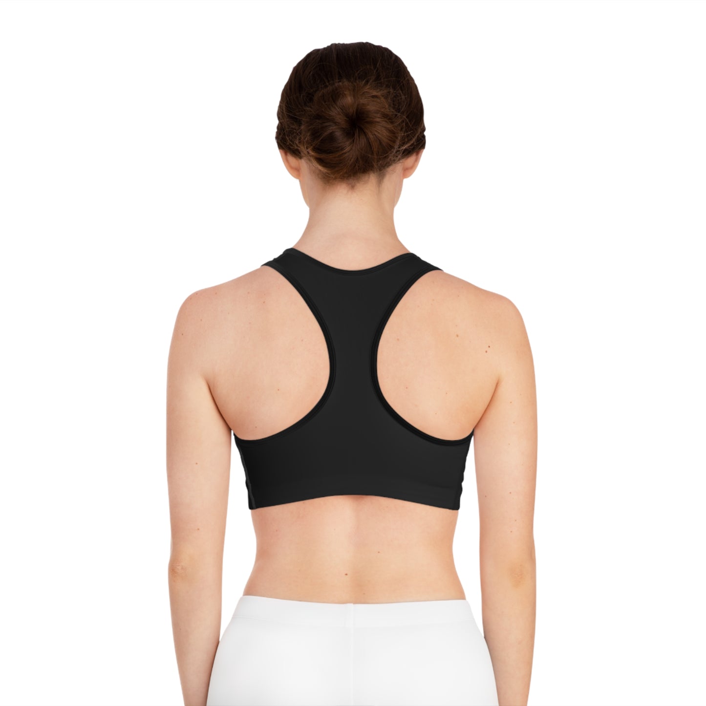 Sports Bra — "I Lift... So I Can Eat" Graphic Fitness Crop Top
