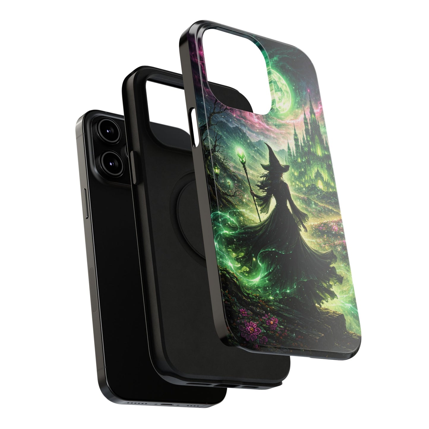 Witchy Moonlight Phone Case — Impact-Resistant Magical Witch Design
