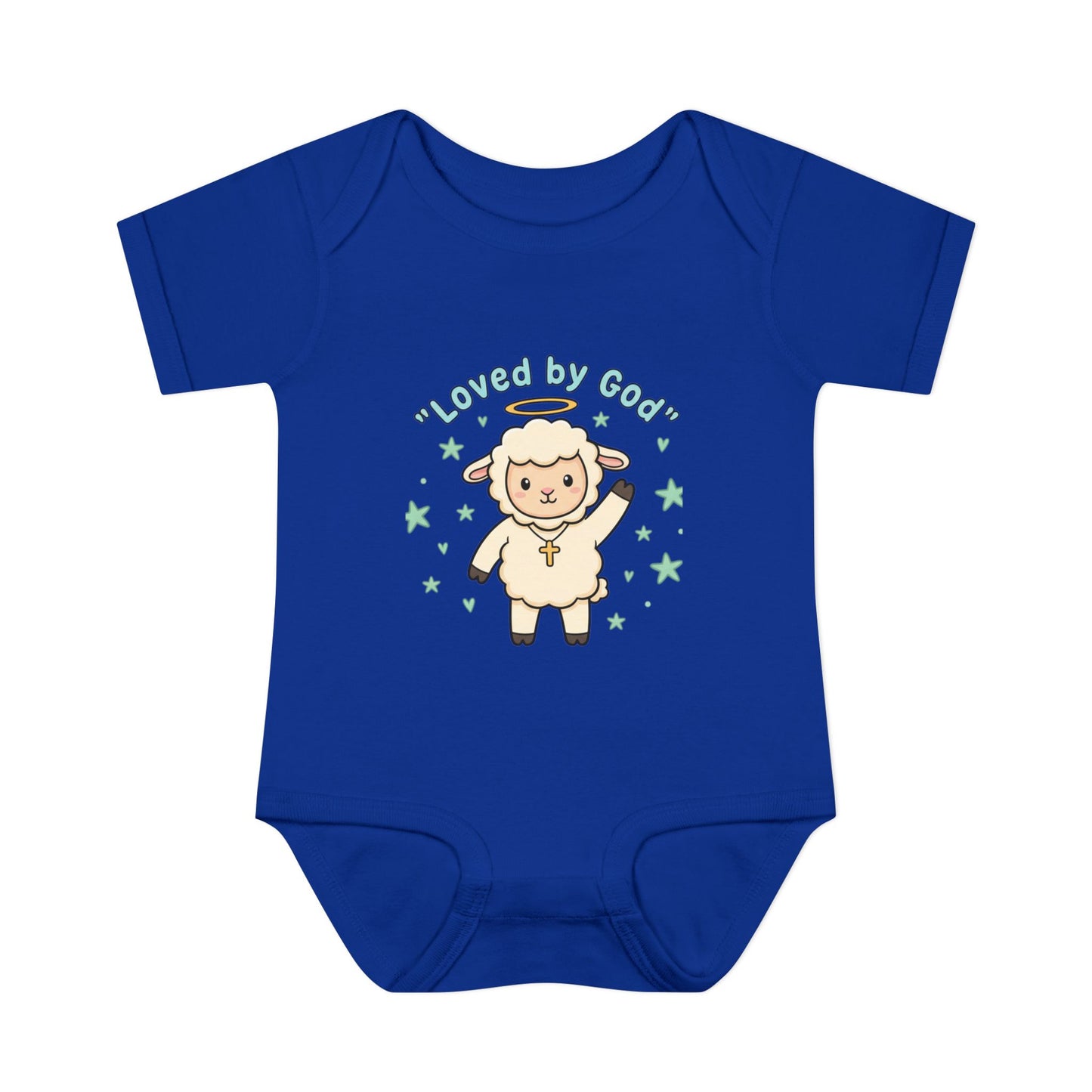 Loved by God Lamb Infant Bodysuit