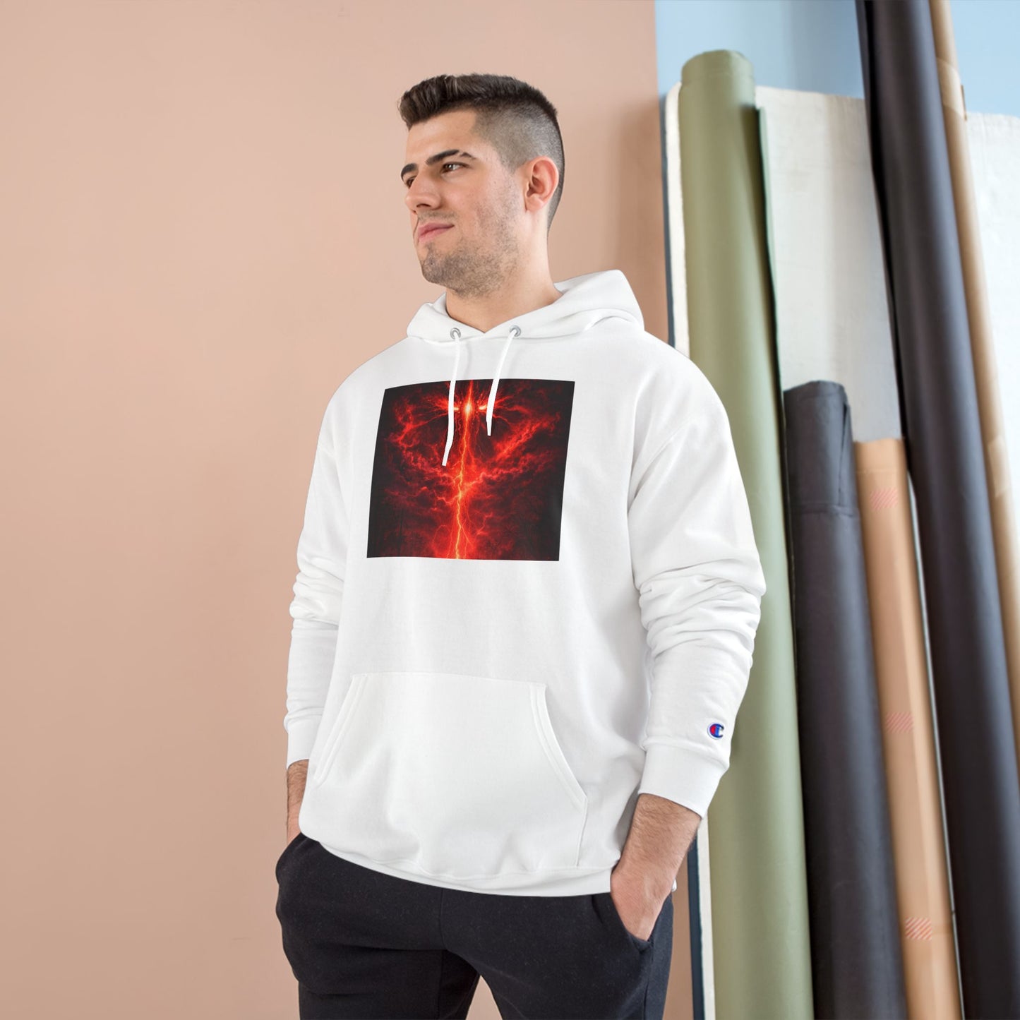 🖤Stranger Things Inspired Graphic Hoodie — Red Upside-Down Portal Design