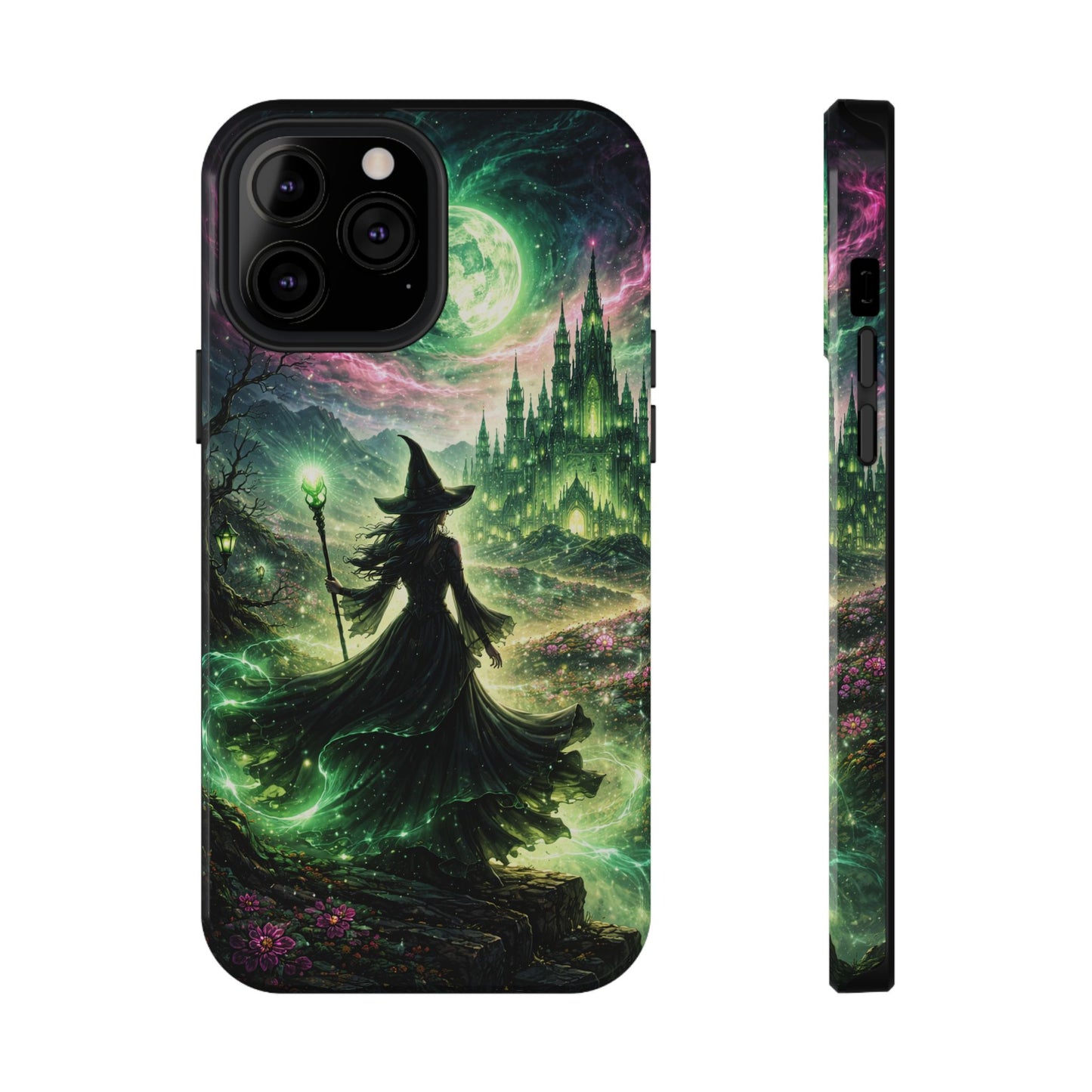 Witchy Moonlight Phone Case — Impact-Resistant Magical Witch Design