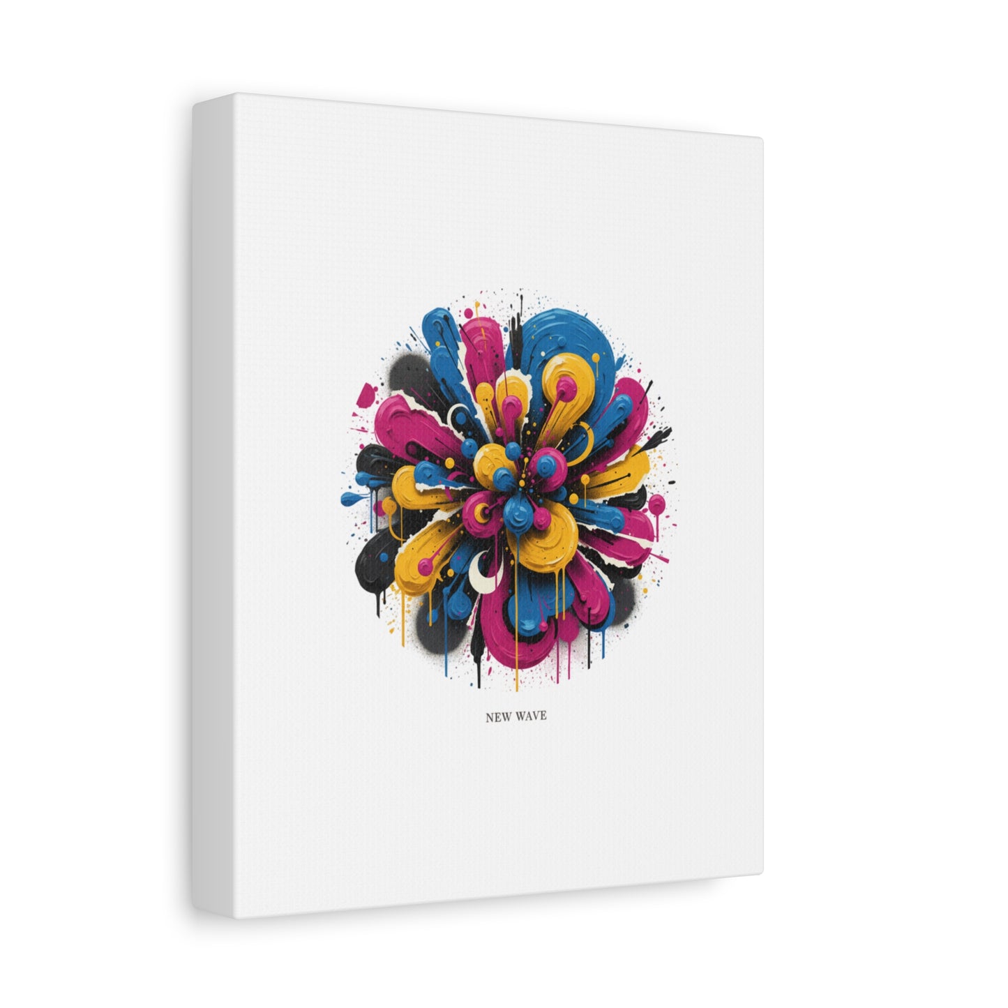 Painterly Abstract Floral Canvas, Matte Stretched Wall Art | Craft Maximalism