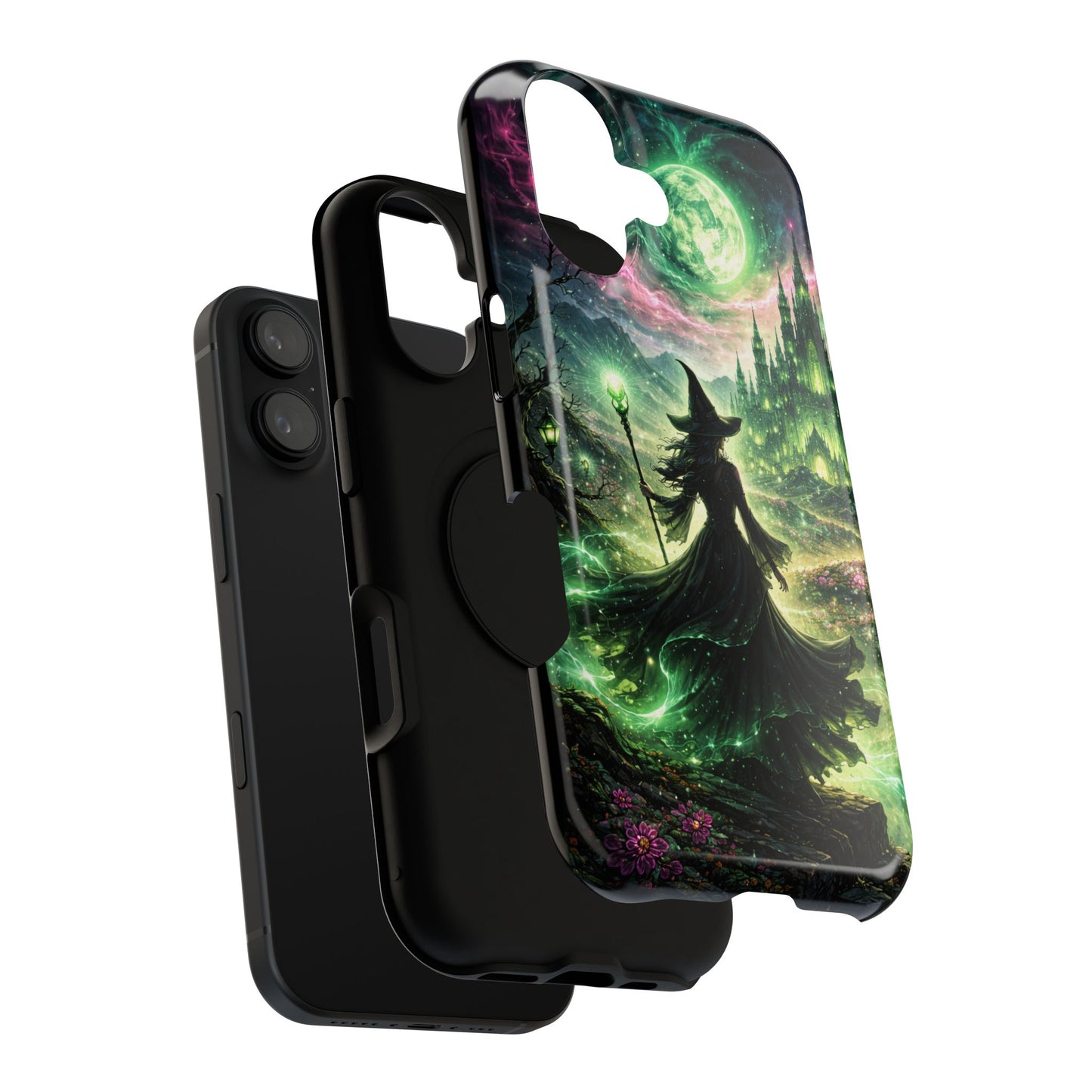 Witchy Moonlight Phone Case — Impact-Resistant Magical Witch Design