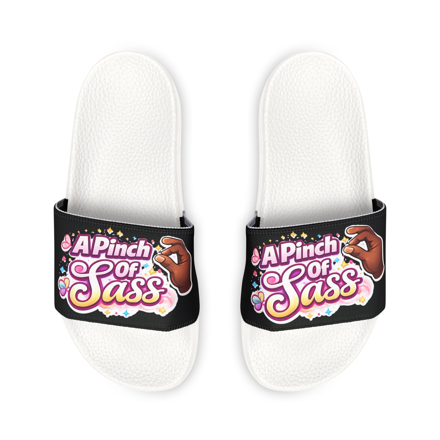 Women's Slide Sandals — "Just a Pinch of Magic" Removable-Strap Slides