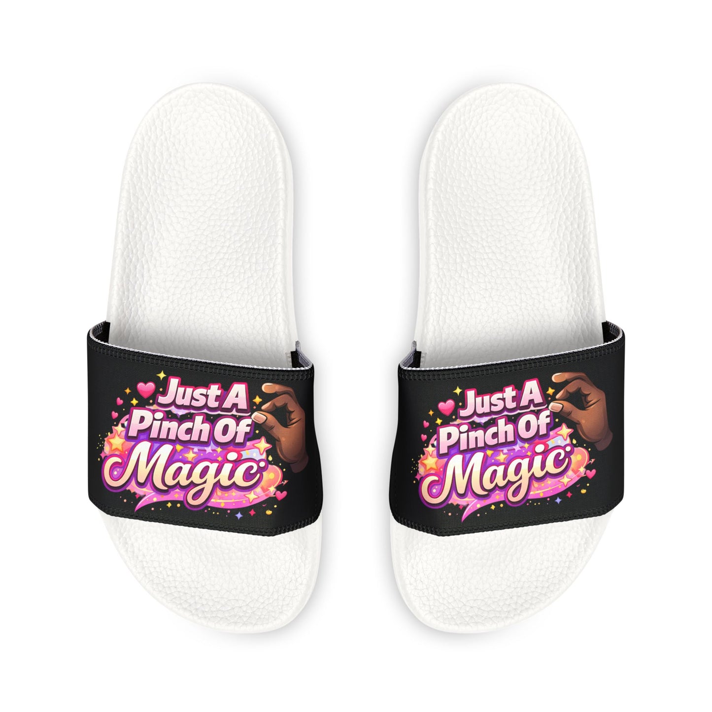 Women's Slide Sandals — "Just a Pinch of Magic" Removable-Strap Slides