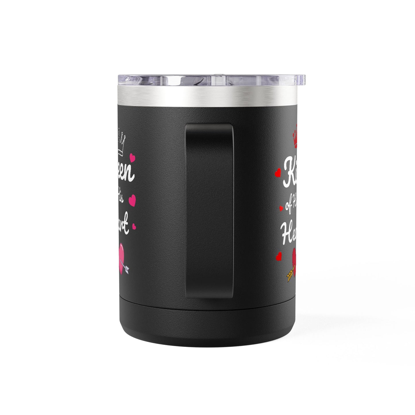 Queen of His Heart/ King of Her Heart -15oz Travel Mug Tumbler
