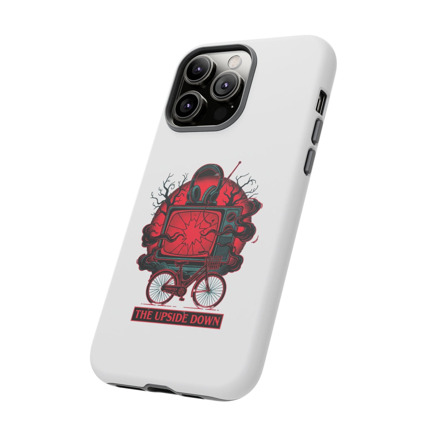 Phone Case — "The Upside Down" Retro Horror Scooter TV Design