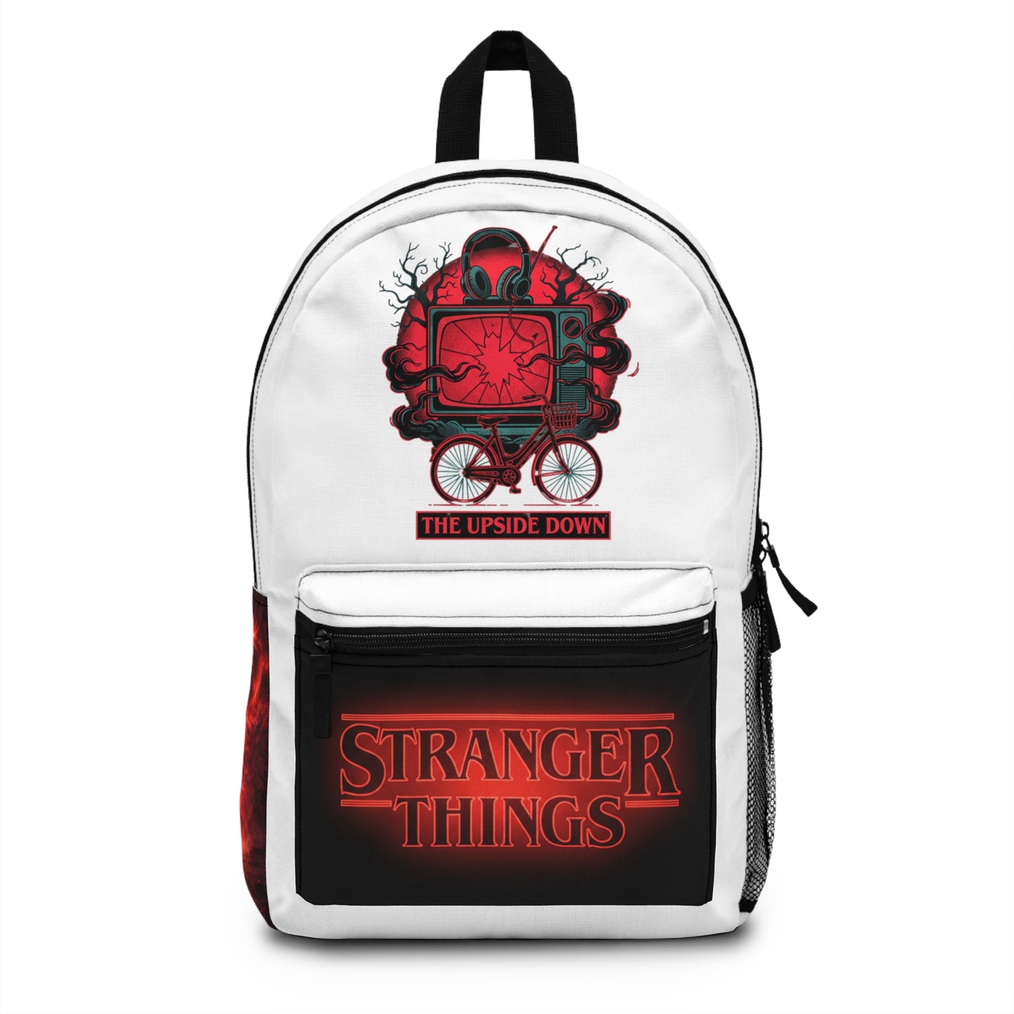 🎒🖤 Stranger Things Inspired Spun Polyester Backpack