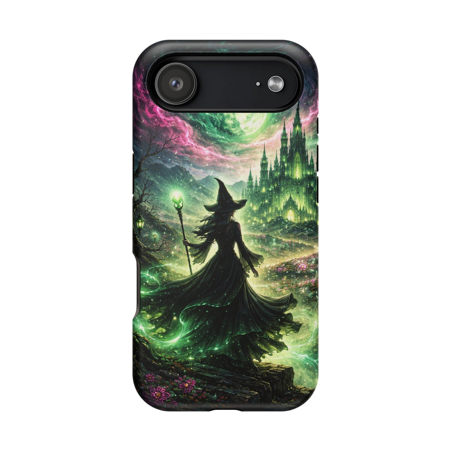 Witchy Moonlight Phone Case — Impact-Resistant Magical Witch Design