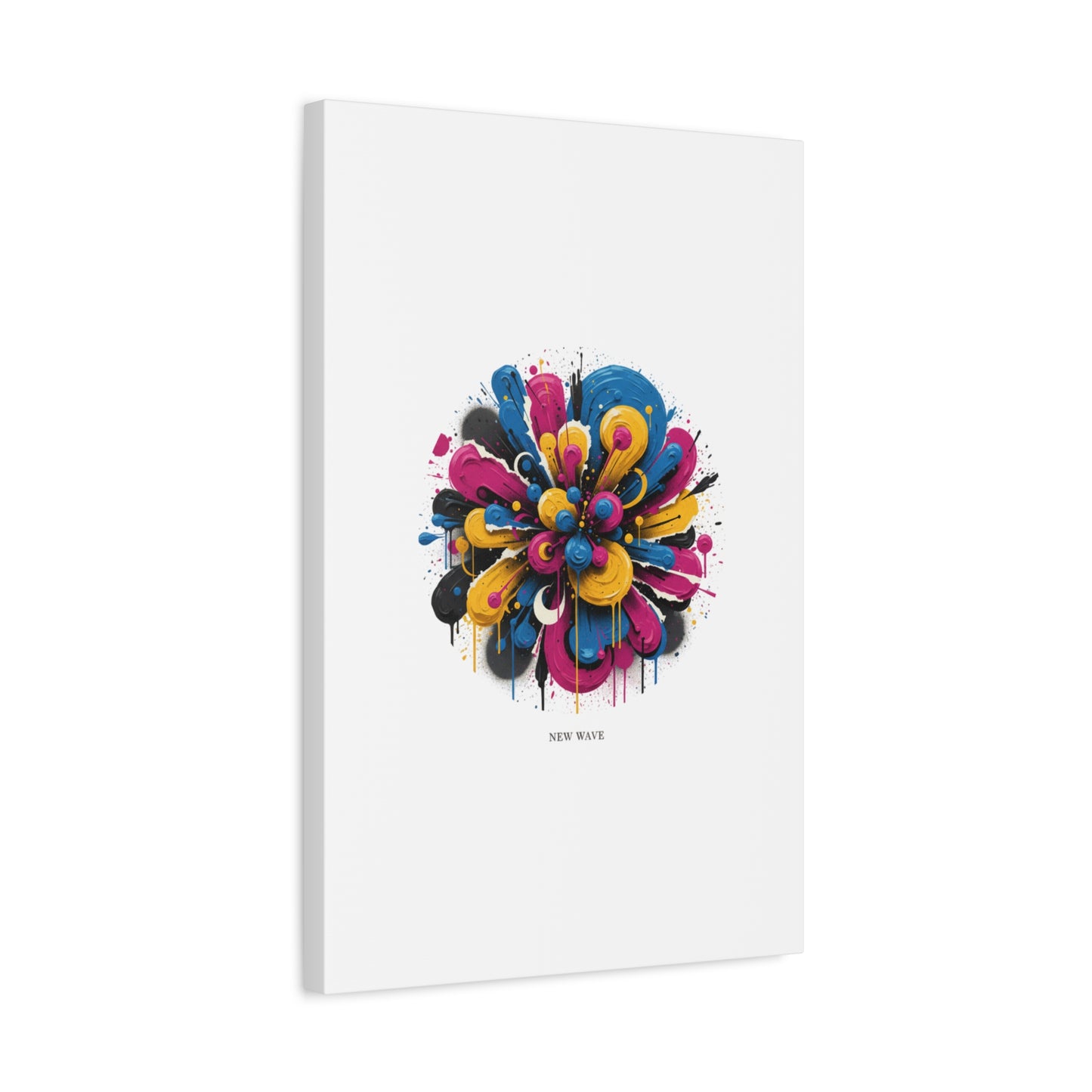 Painterly Abstract Floral Canvas, Matte Stretched Wall Art | Craft Maximalism