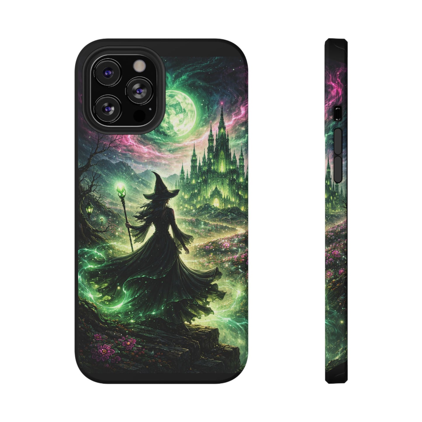 Witchy Moonlight Phone Case — Impact-Resistant Magical Witch Design