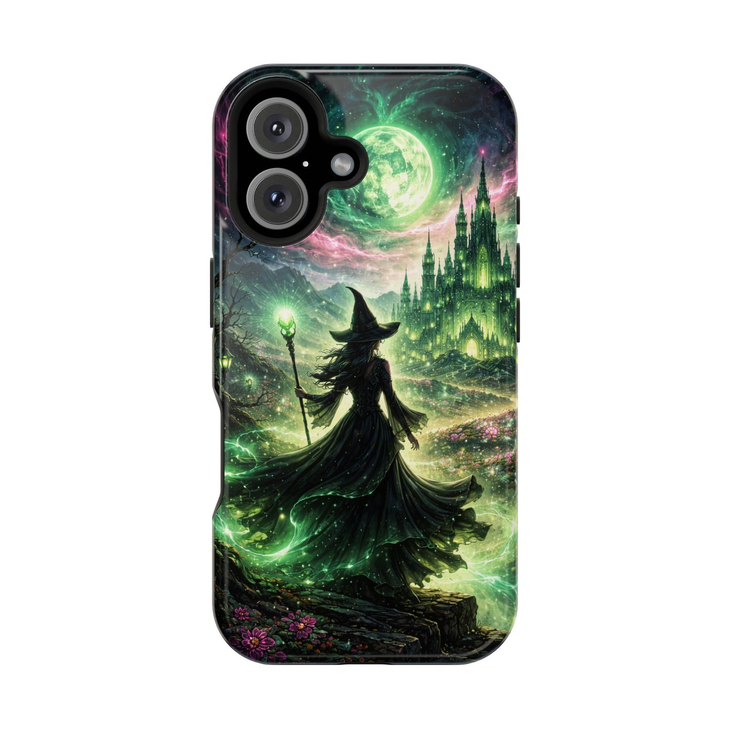 Witchy Moonlight Phone Case — Impact-Resistant Magical Witch Design