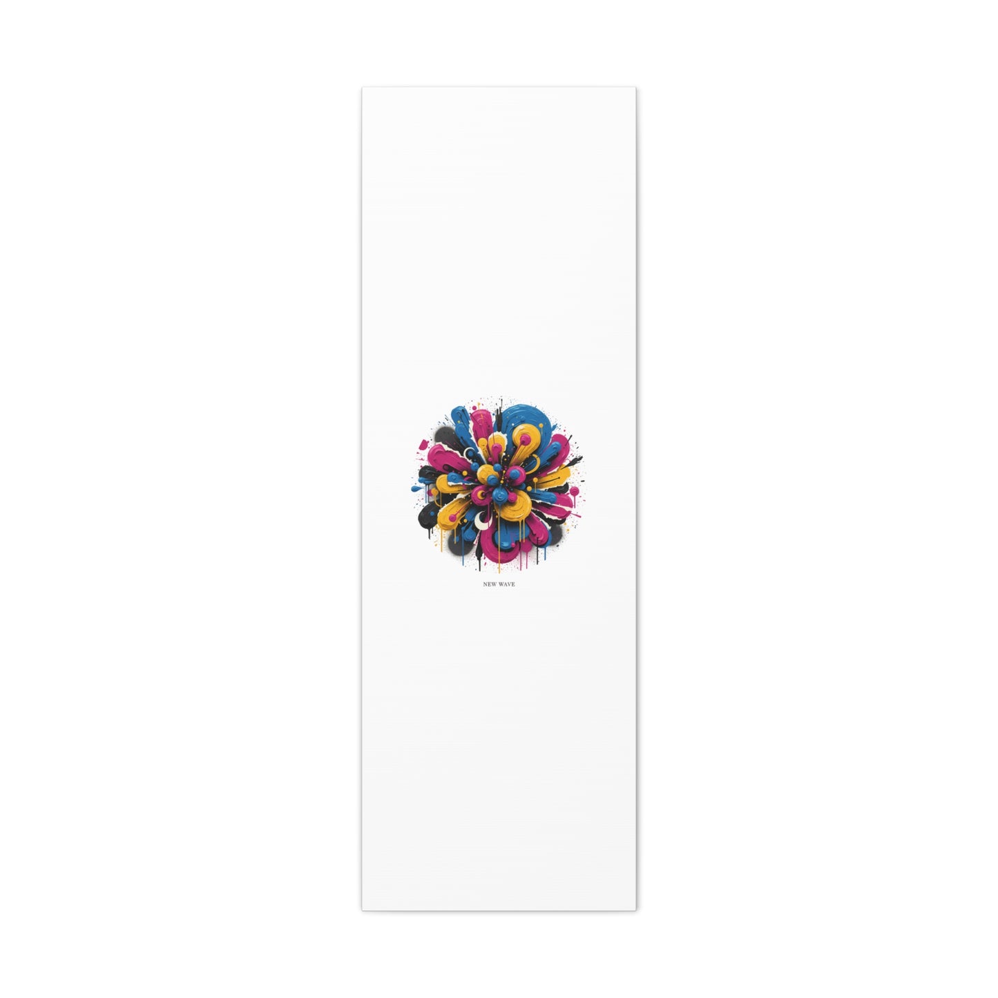 Painterly Abstract Floral Canvas, Matte Stretched Wall Art | Craft Maximalism