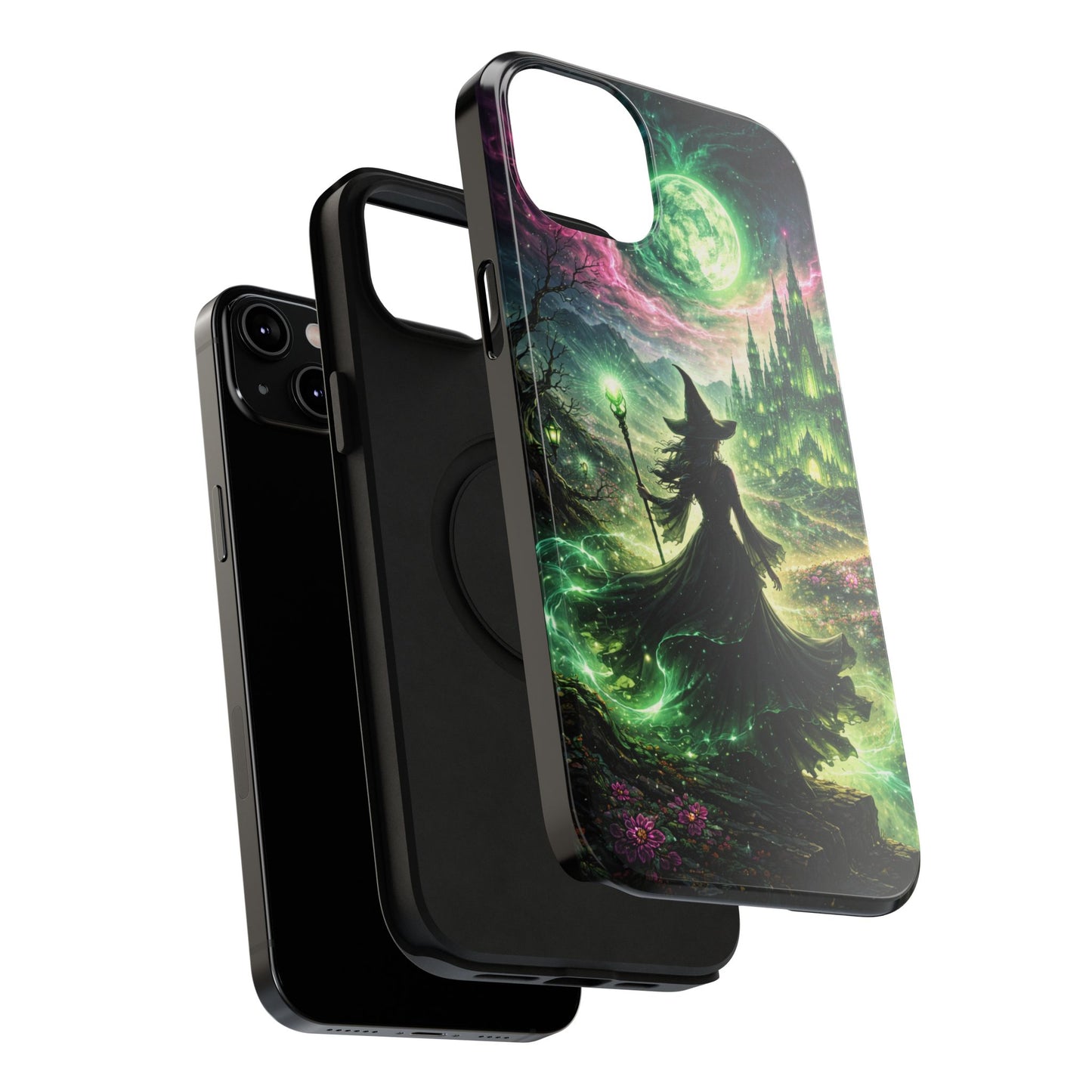 Witchy Moonlight Phone Case — Impact-Resistant Magical Witch Design