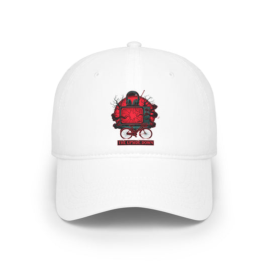 Retro Red TV Skull Cap – 'One More Round' Baseball Hat