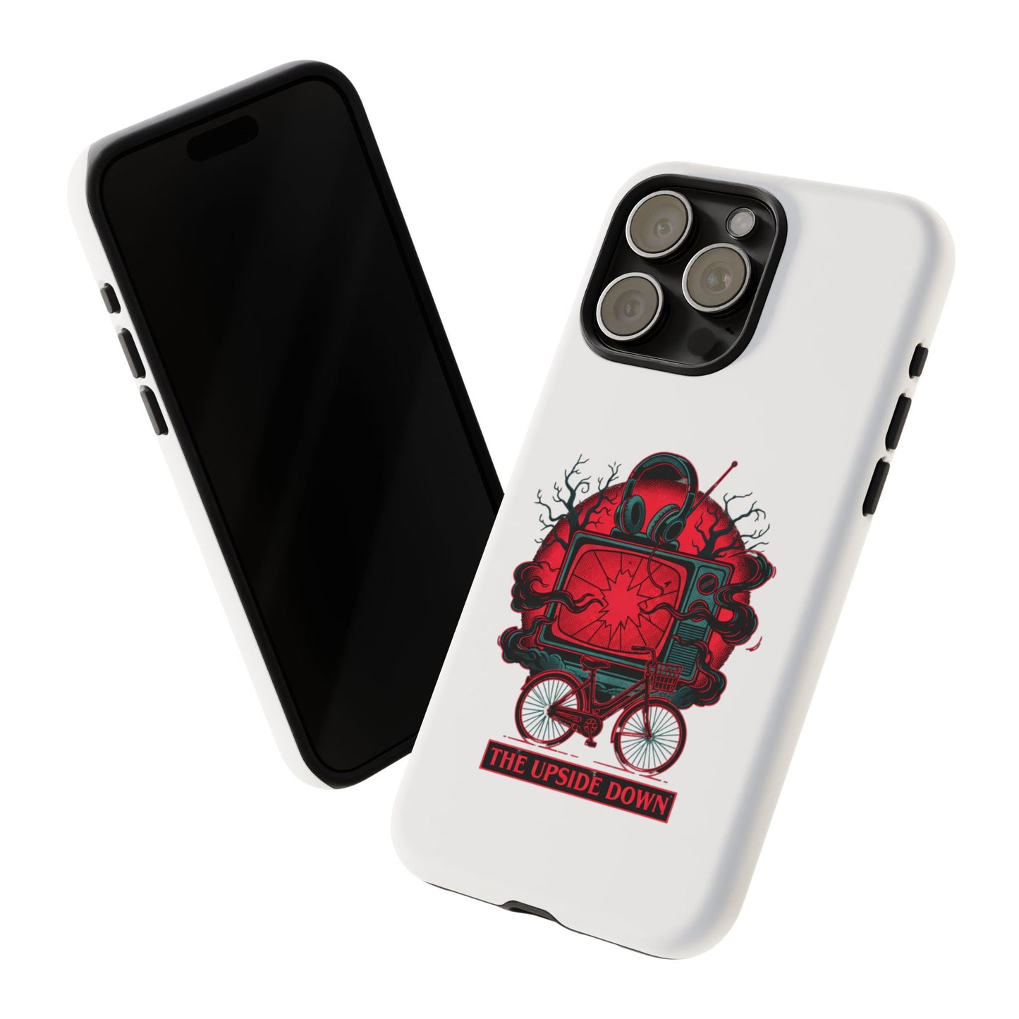 Phone Case — "The Upside Down" Retro Horror Scooter TV Design