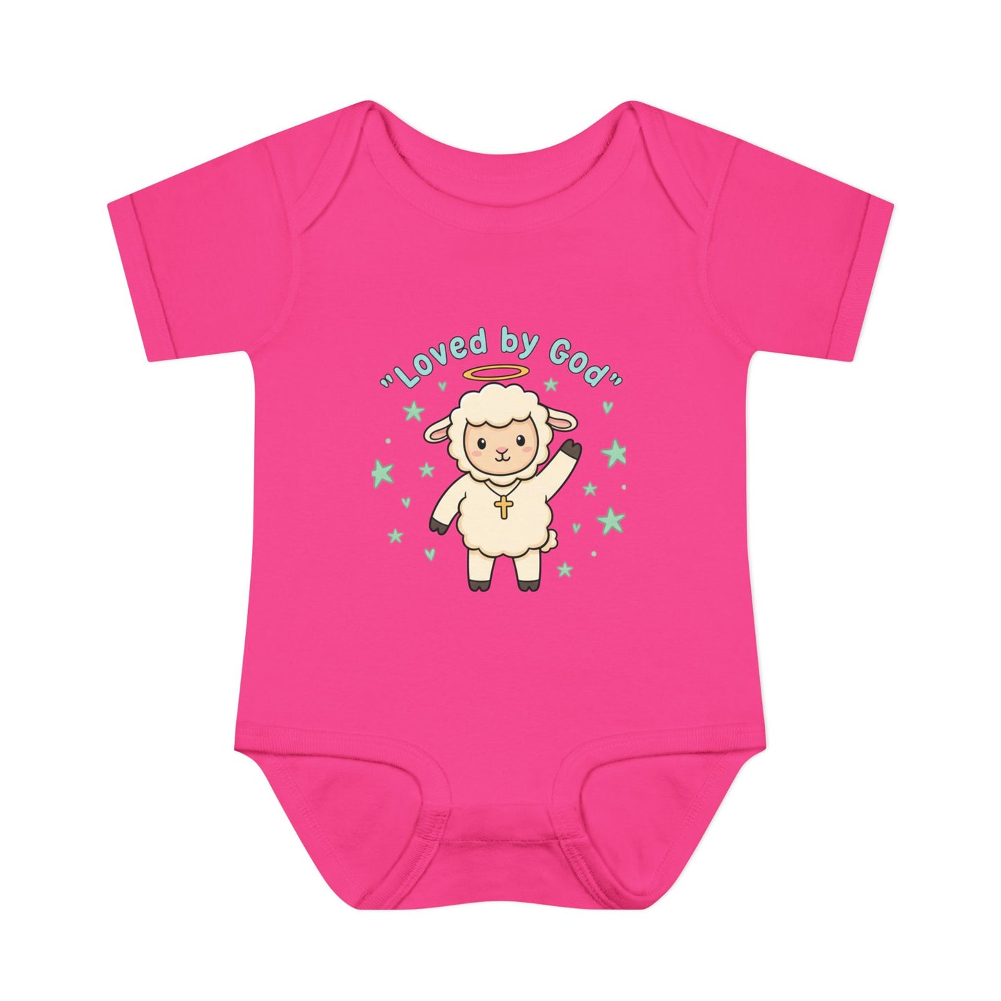Loved by God Lamb Infant Bodysuit