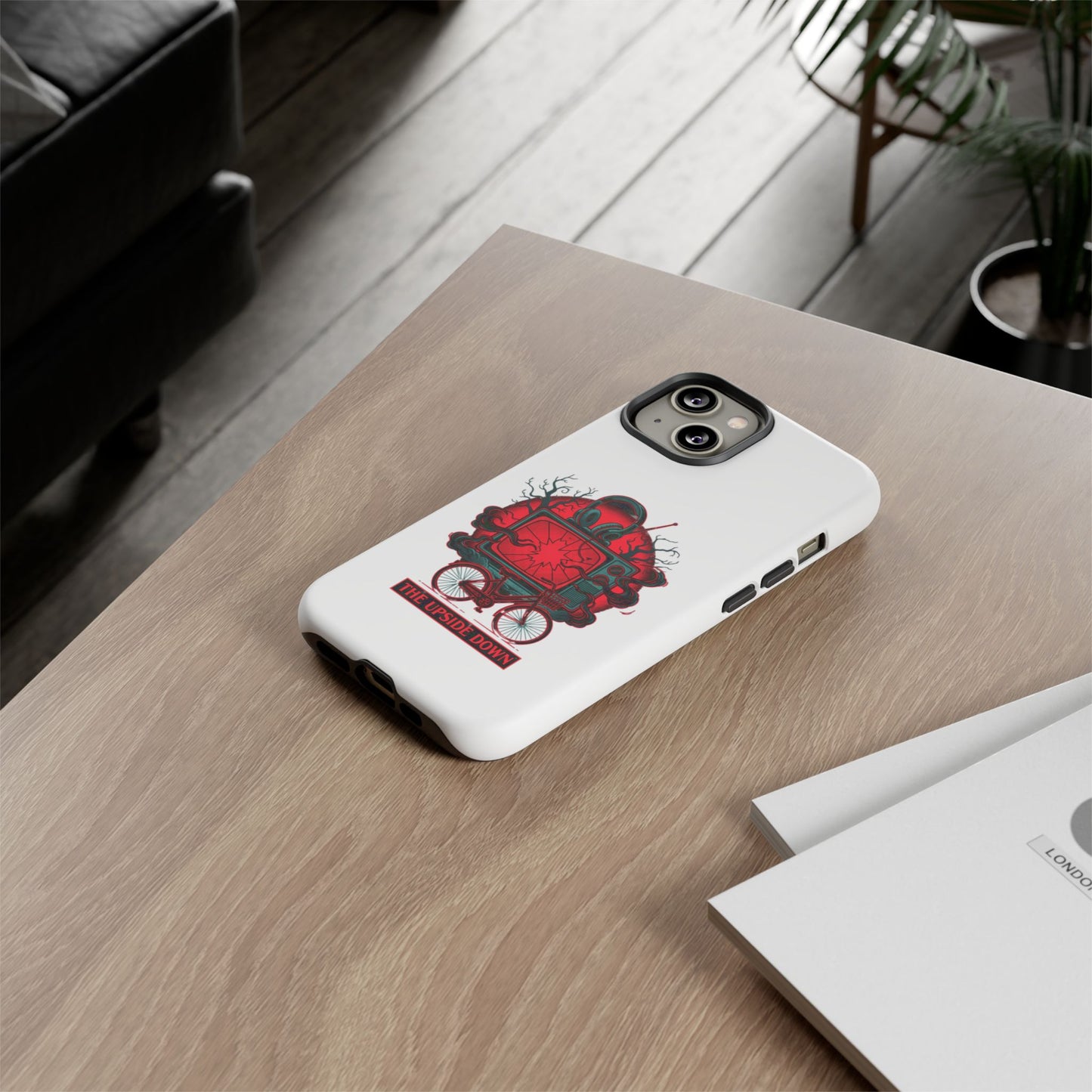 Phone Case — "The Upside Down" Retro Horror Scooter TV Design