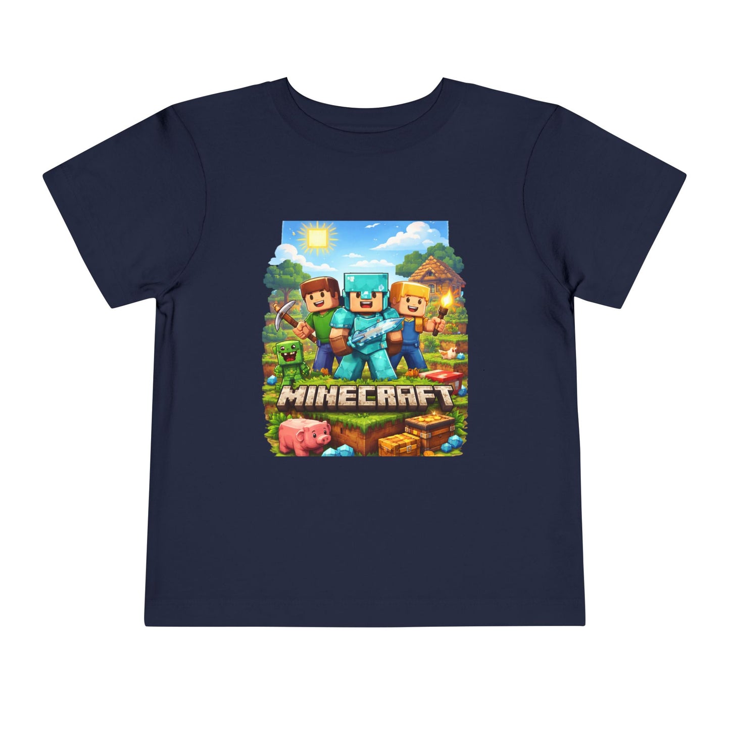 Toddler Short Sleeve Tee- “Minecraft themed”