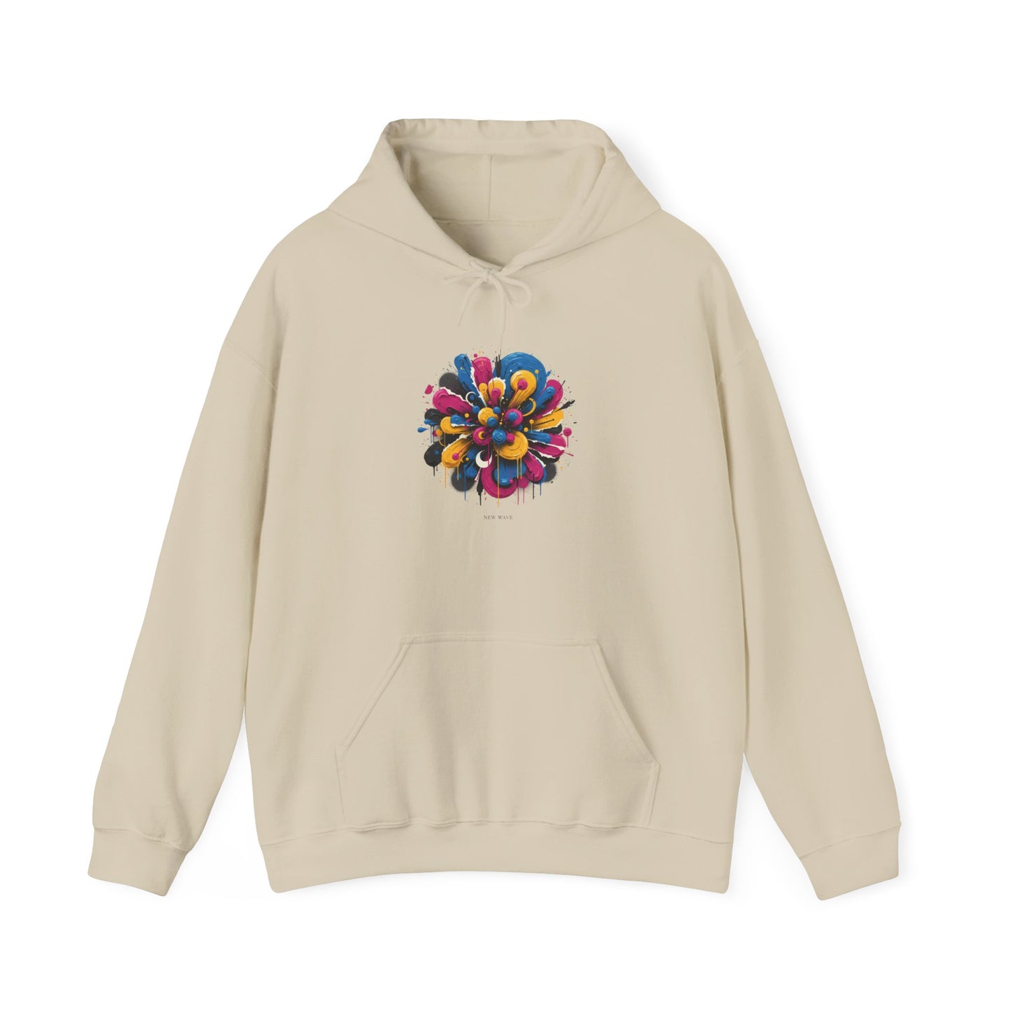 Painterly Abstract Floral Hoodie | Artsy Brushstroke Graphic